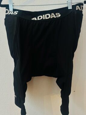 Aeroready Adidas Men’s padded football girdle compression shorts-5 pads
